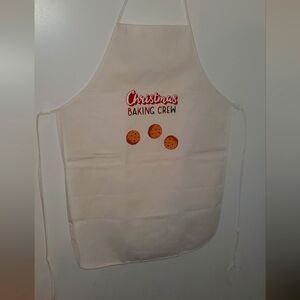 A festive cooking  Apron for Christmas   "Christmans Baking Crew"